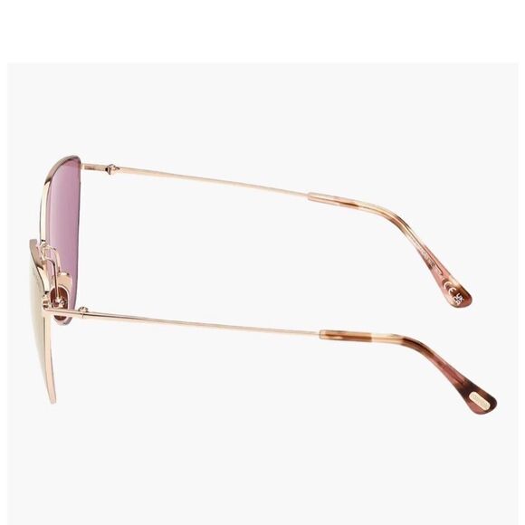 Tom Ford FT1005/S 28Z ANAIS-02 gold brown cat eye sunglasses/Case  NWT $510 main image 5